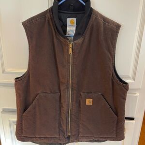 Carhartt Dark Brown Quilted Vest